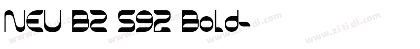 NEU BZ S92 Bold字体转换